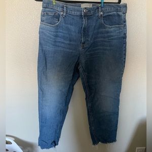 Everlane cheeky jean, size 32, classic blue